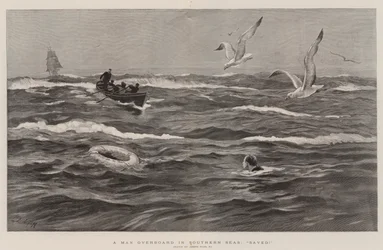 En mand over bord i det sydlige hav, reddet!